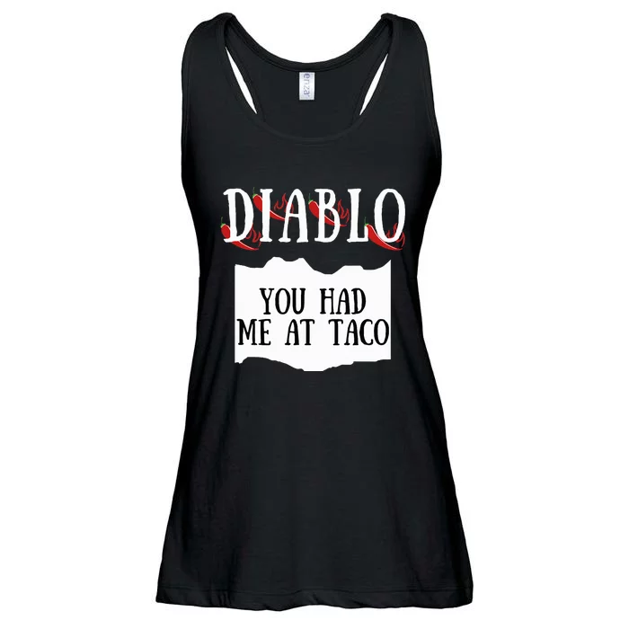 Diablo Hot Sauce Packet Group Costume Ladies Essential Flowy Tank