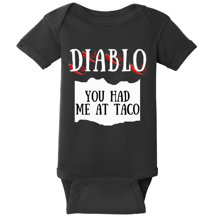 Diablo Hot Sauce Packet Group Costume Baby Bodysuit