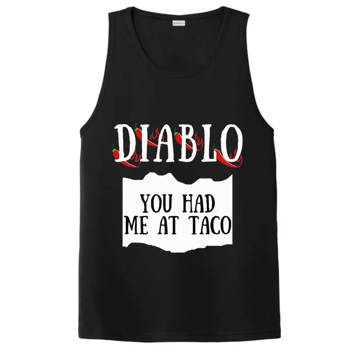 Diablo Hot Sauce Packet Group Costume Performance Tank