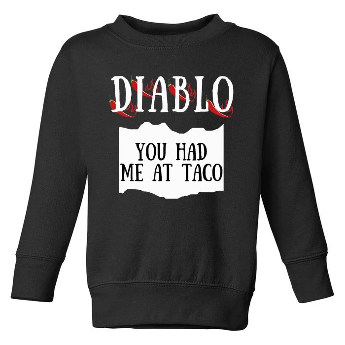 Diablo Hot Sauce Packet Group Costume Toddler Sweatshirt