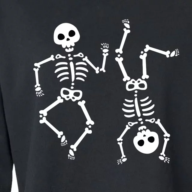 Dance Halloween Skeleton Dancing Gift Cropped Pullover Crew