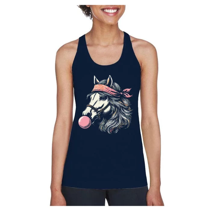 Derby Horse Silks And Hats Jockey Horse Racing Women's Racerback Tank