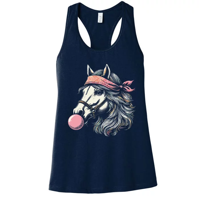 Derby Horse Silks And Hats Jockey Horse Racing Women's Racerback Tank