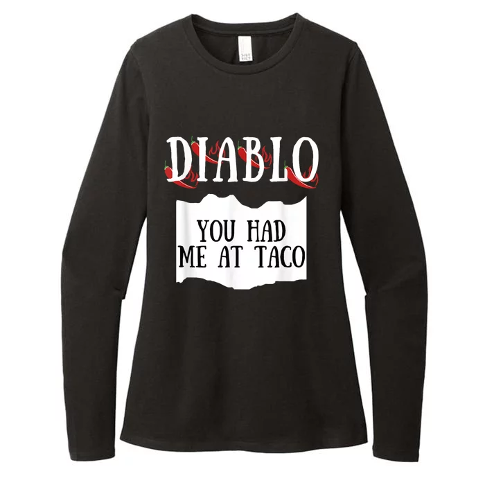 Diablo Hot Sauce Packet Group Costume Womens CVC Long Sleeve Shirt