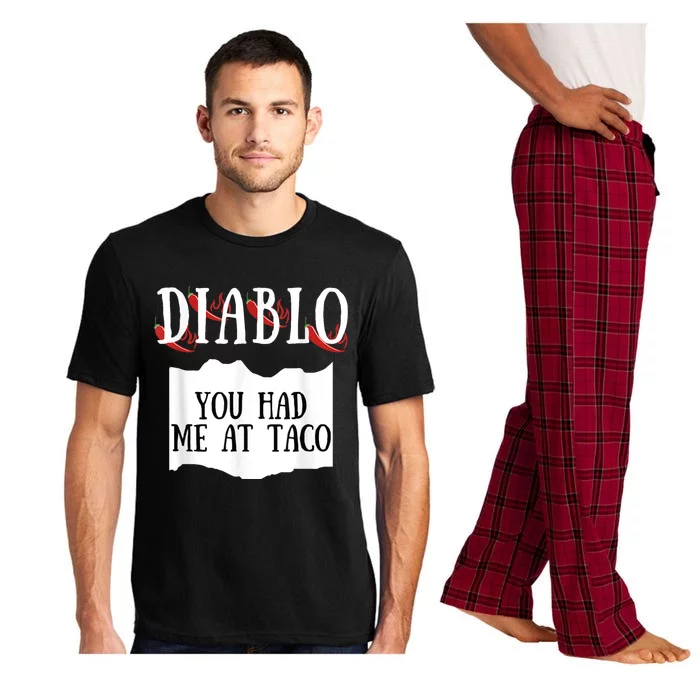 Diablo Hot Sauce Packet Group Costume Pajama Set