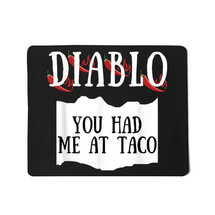 Diablo Hot Sauce Packet Group Costume Mousepad