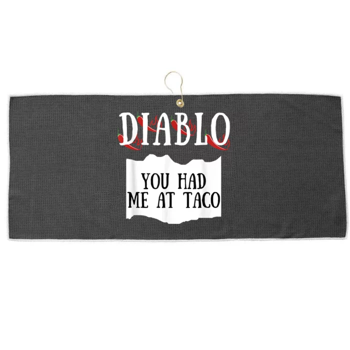 Diablo Hot Sauce Packet Group Costume Large Microfiber Waffle Golf Towel