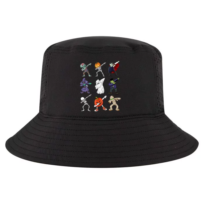 Dabbing Halloween Skeleton Zombie Scary Pumpkin Mummy Cool Comfort Performance Bucket Hat