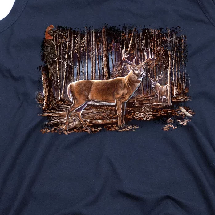 Deer Hunting Scene Tank Top