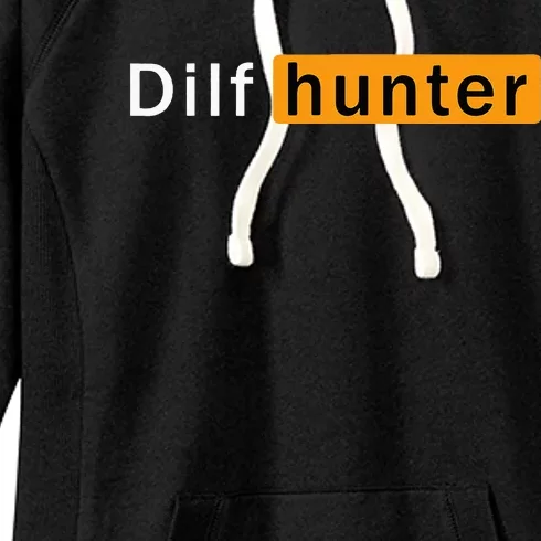 Dilf Hunter Single Mom Adult Joke Women's Fleece Hoodie