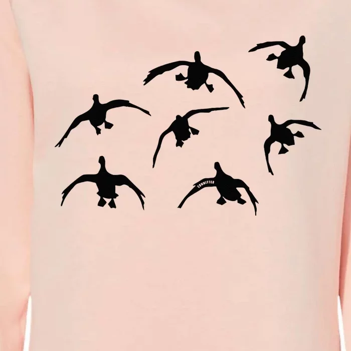 Duck Hunting Seven Drakes By Committed Waterfowl Womens California Wash Sweatshirt