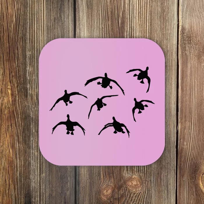 Duck Hunting Seven Drakes By Committed Waterfowl Coaster