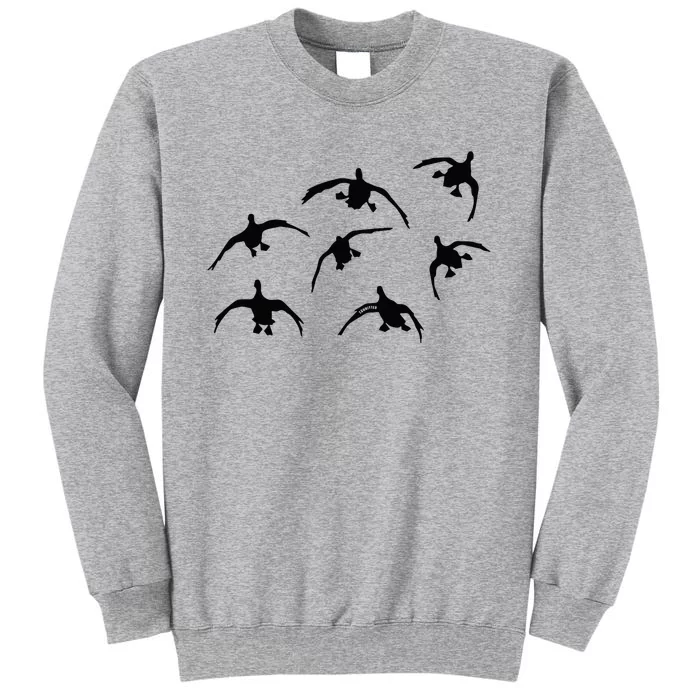 Duck Hunting Seven Drakes By Committed Waterfowl Tall Sweatshirt