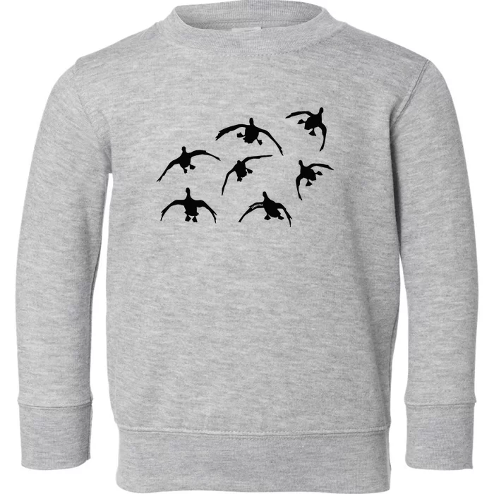 Duck Hunting Seven Drakes By Committed Waterfowl Toddler Sweatshirt