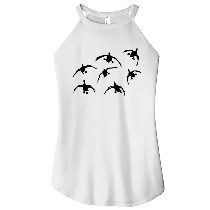 Duck Hunting Seven Drakes By Committed Waterfowl Women’s Perfect Tri Rocker Tank