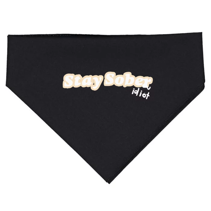 D’Aydrian Harding Stay Sober You Idiot USA-Made Doggie Bandana