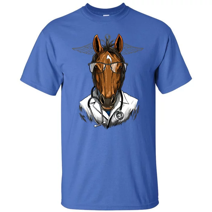 Doctor Horse Surgeon Physician Dr Md Cow Horse Lover Gift Tall T-Shirt