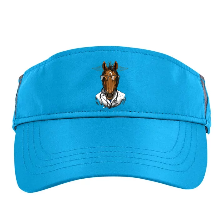 Doctor Horse Surgeon Physician Dr Md Cow Horse Lover Gift Adult Drive Performance Visor