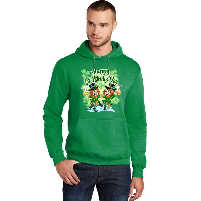 Dancing Happy St. Patrick's Day Leprechauns Tall Hoodie