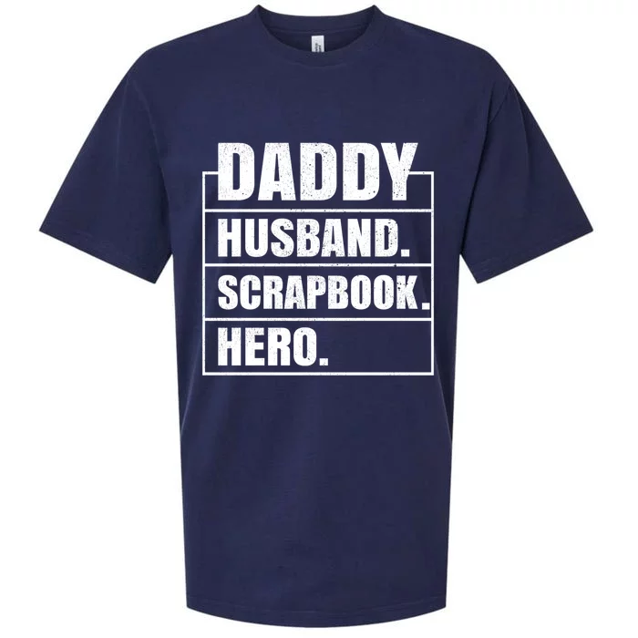 Daddy Husband Scrapbook Hero Funny Scrapbook Father's Day Gift Sueded Cloud Jersey T-Shirt