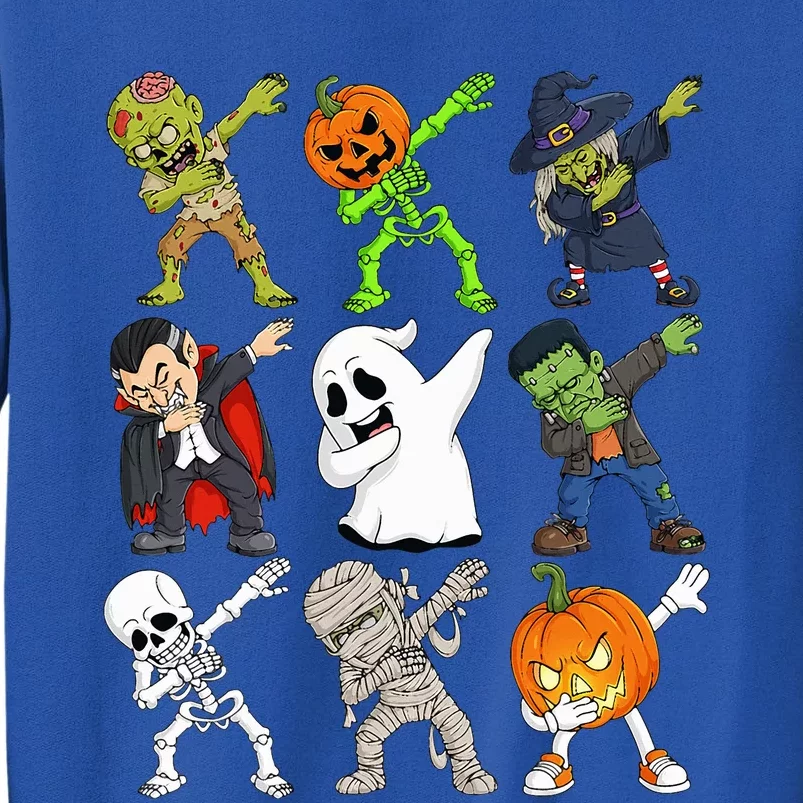 Dabbing Halloween Skeleton Zombie Scary Pumpkin Vampire Sweatshirt