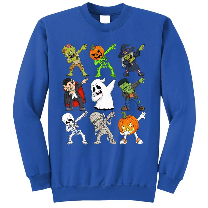 Dabbing Halloween Skeleton Zombie Scary Pumpkin Vampire Sweatshirt