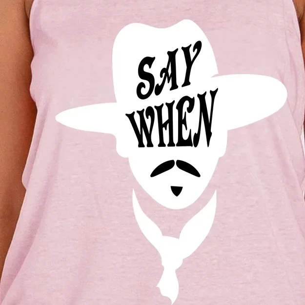 Doc Holliday Say When Women's Knotted Racerback Tank