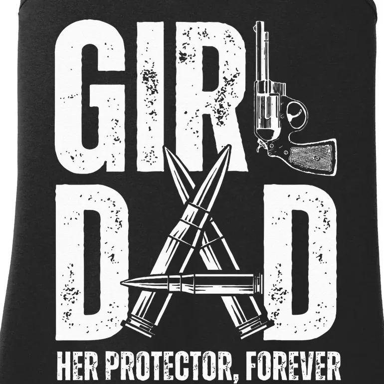 Dad Her Solder Forever Proud Fathers Day Dad Ladies Essential Tank