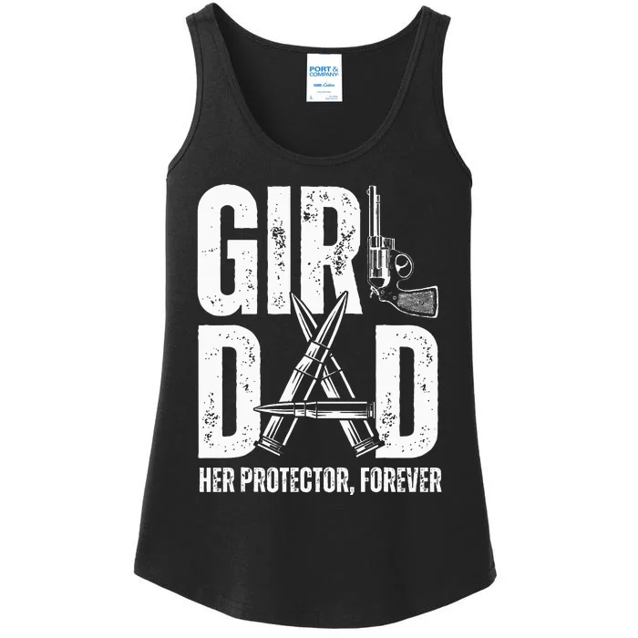 Dad Her Solder Forever Proud Fathers Day Dad Ladies Essential Tank