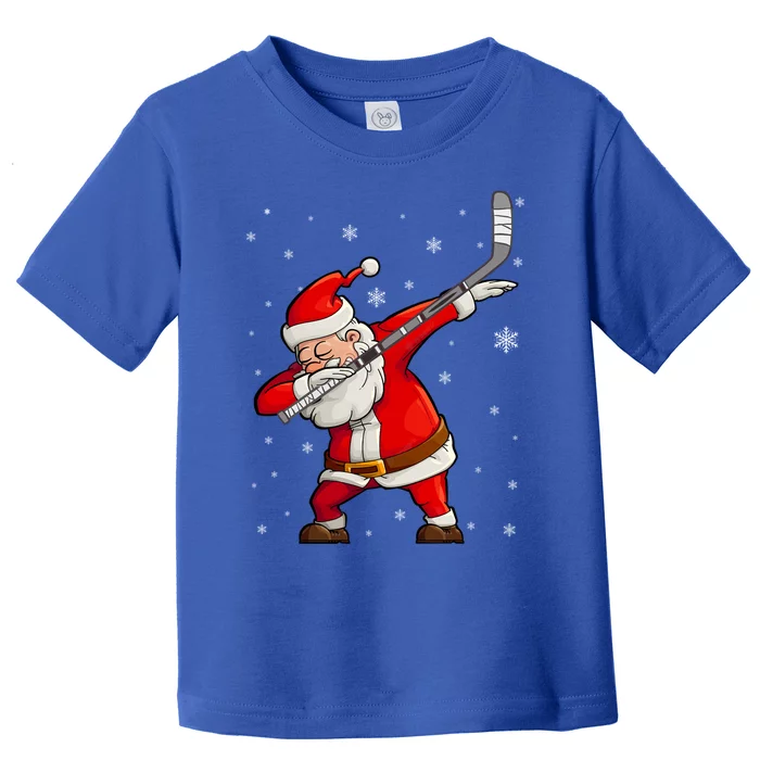 Dabbing Hockey Santa Claus Christmas Gift Toddler T-Shirt