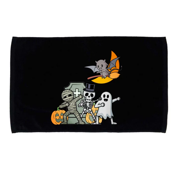 Dabbing Halloween Skeleton Zombie Scary Pumpkin Mummy Gift Microfiber Hand Towel