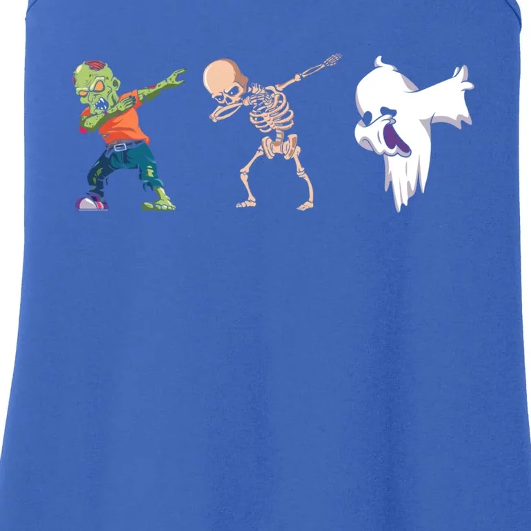 Dabbing Halloween Skeleton Zombie Scary Pumpkin Mummy Gift Ladies Essential Tank