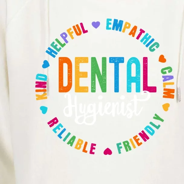 Dental Hygienist Squad Appreciation Week Healthcare Dental Gift Womens Funnel Neck Pullover Hood