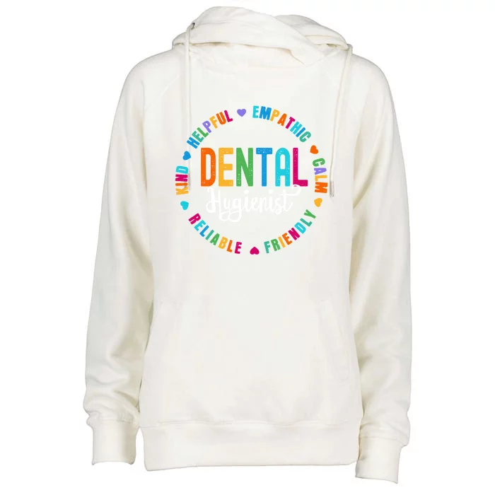 Dental Hygienist Squad Appreciation Week Healthcare Dental Gift Womens Funnel Neck Pullover Hood