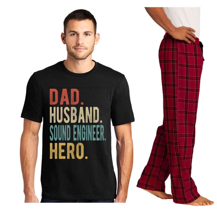 Dad Husband Sound Engineer Hero Great Gift Pajama Set