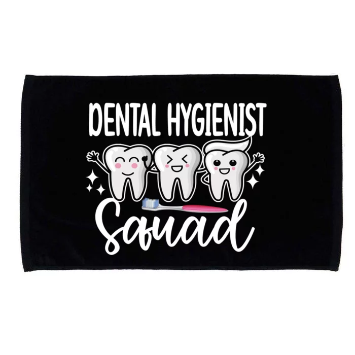 Dental Hygienist Squad Dental Hygiene Crew Cool Gift Microfiber Hand Towel