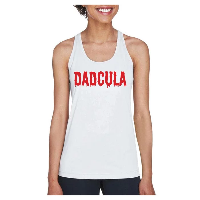 Dadcula Halloween Shirts For Dads Women's Racerback Tank