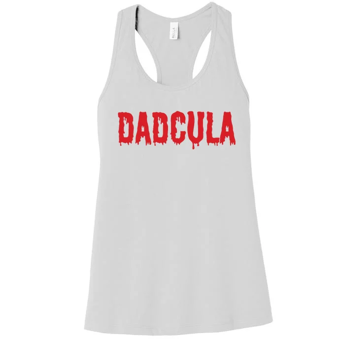 Dadcula Halloween Shirts For Dads Women's Racerback Tank