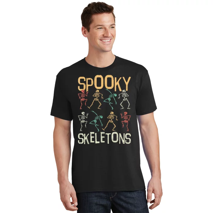 Dabbing Halloween Skeleton Zombie Scary Pumpkin Spooky Dance T-Shirt