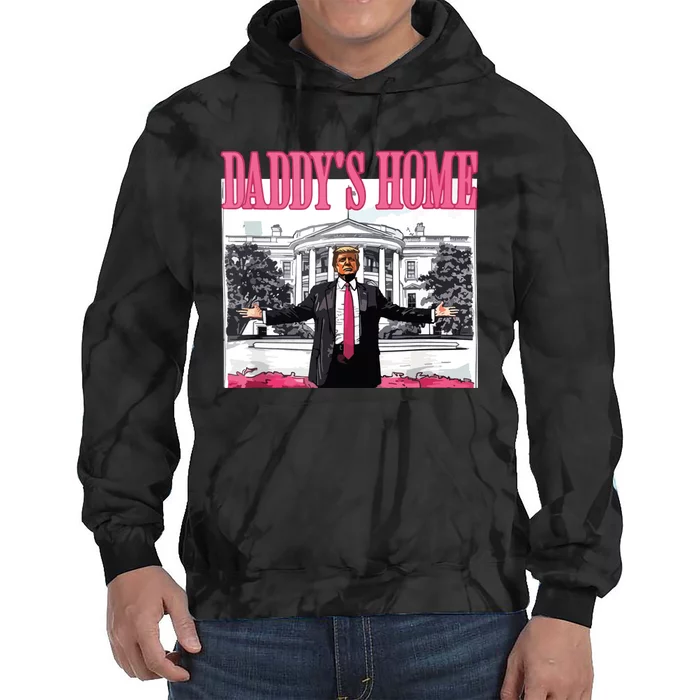 DaddyS Home Trump 2024 Tie Dye Hoodie