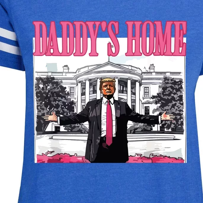 DaddyS Home Trump 2024 Enza Ladies Jersey Football T-Shirt