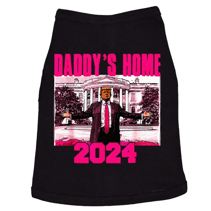 DaddyS Home Trump Pink 2024 Take America Back 2024 Doggie Tank