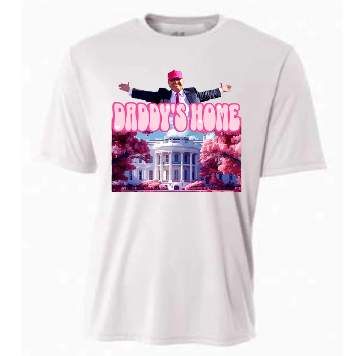 Daddy Home Trump 2024 Republican Gift Cooling Performance Crew T-Shirt