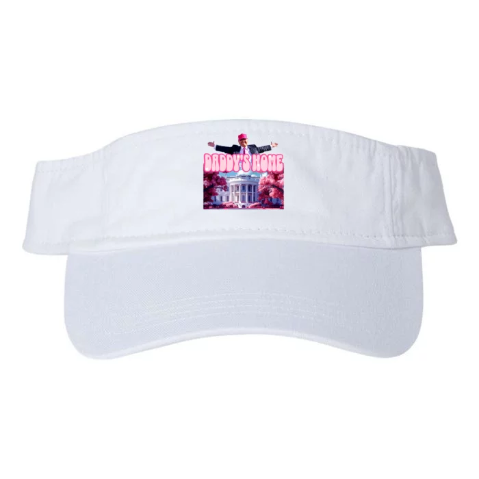 Daddy Home Trump 2024 Republican Gift Valucap Bio-Washed Visor