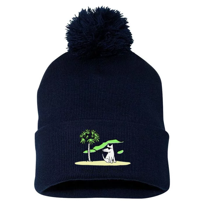 Dog Hang Tough Maui Pom Pom 12in Knit Beanie