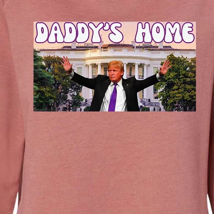 DaddyS Home Trump 2024 Stand With Trump Womens California Wash Sweatshirt