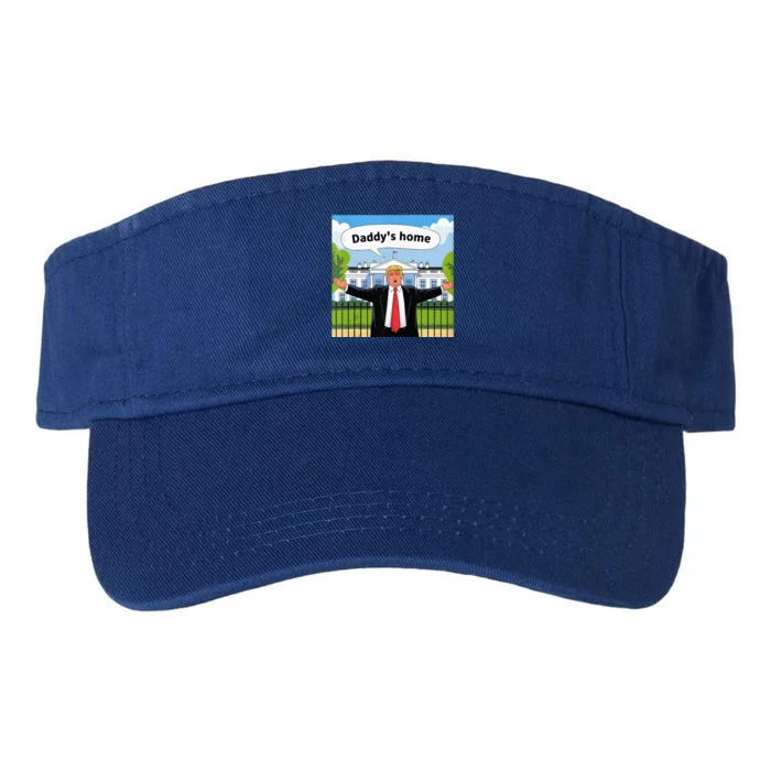 Daddys Home Trump 2024 Take America Back 2024 Valucap Bio-Washed Visor