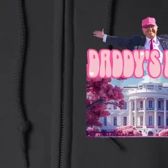 Daddys Home Trump 2024 Take America Back 2024 Full Zip Hoodie