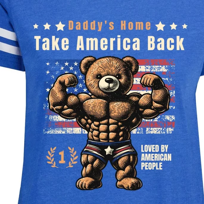 DaddyS Home Take America Back Gift Enza Ladies Jersey Football T-Shirt