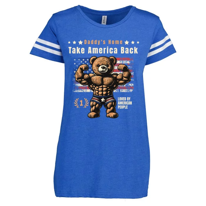 DaddyS Home Take America Back Gift Enza Ladies Jersey Football T-Shirt